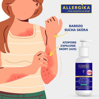 Allergika Lipolotio Sensitive, balsam natłuszczający do skóry wrażliwej, 200 ml