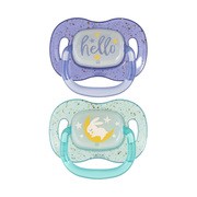 Canpol Babies, silikonowe smoczki uspokajające symetryczne Night & Day 6 - 18 m, niebieskie, 2 szt. https://azcdn.doz.pl/image/d/product/fb2f5b85-scale-180x180.png