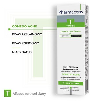 Pharmaceris T Comedo Acne, krem przeciw zaskórnikom, 40 ml