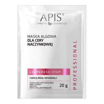 Apis Couperose Stop, maska algowa do cery naczynkowej, 20 g