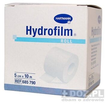 Hydrofilm Roll, opatrunek niejałowy, przezroczysty, 5cmx10m, 1 szt