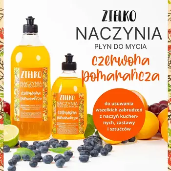 Zielko, Płyn do mycia naczyń, pomarańcza, 1000 ml