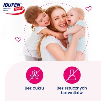 Ibufen dla dzieci FORTE o smaku malinowym, 200 mg/5 ml, zawiesina doustna, 100 ml