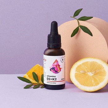 Aura Herbals Witamina D3+K2, płyn, 30 ml