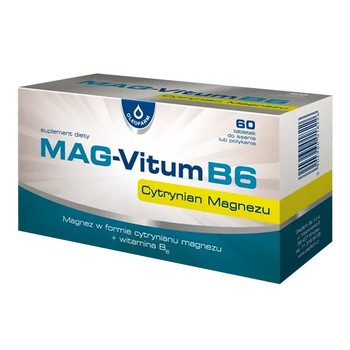 alt MAG-Vitum B6, tabletki do ssania lub połykania, smak miętowy, 60 szt.