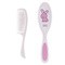 Canpol Babies, Zestaw szczotka z miękkim włosiem i grzebień dla niemowląt, różowy, 1 szt.