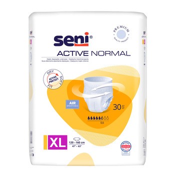 Seni Active Normal, majtki chłonne, rozmiar XL, 30 szt.