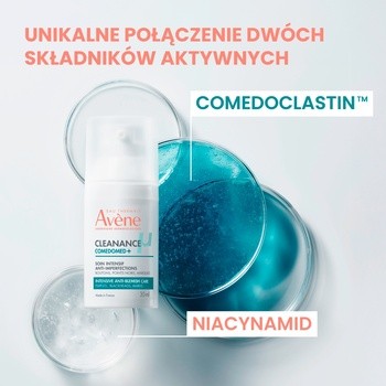 Avene Eau Thermale, Cleanance Comedomed+, intensywny krem-żel przeciw niedoskonałościom, 30 ml