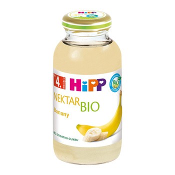 Hipp BIO, Nektar banany, po 4 m-cu., 200 ml