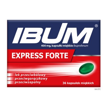Ibum Express Forte, 400 mg, kapsułki miękkie, 36 szt.