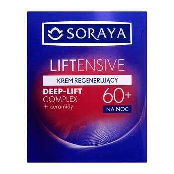 Soraya Liftensive 60+, krem regenerujący, na noc, 50 ml
