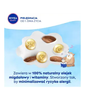 Nivea Baby, żel 2w1 do mycia ciała i włosów na dobranoc, 200 ml