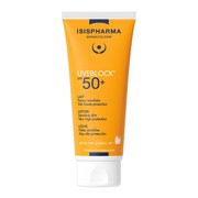 ISISPHARMA UVEBLOCK  LOTION SPF 50+, mleczko do twarzy i ciała, 100ml https://azcdn.doz.pl/image/d/product/f960efa4-scale-180x180.png