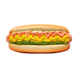 Duvoplus Piszczący Hot Dog, lateksowa zabawka dla psa, 16 cm, 1 szt.