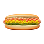 Duvoplus Piszczący Hot Dog, lateksowa zabawka dla psa, 16 cm, 1 szt.