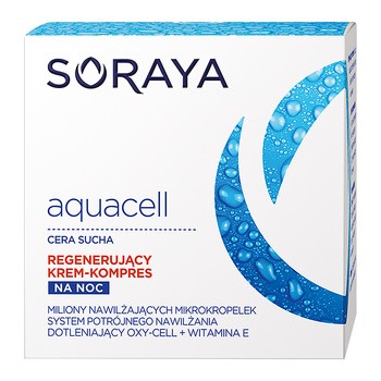 Soraya Aquacell, regenerujący krem-kompres na noc, 50 ml