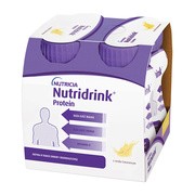 Nutridrink Protein, płyn, smak bananowy, 4 x 125 ml
