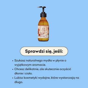 Mydlarnia 4Szapki, naturalne mydło w płynie Pieczone Jabłko, 300 ml