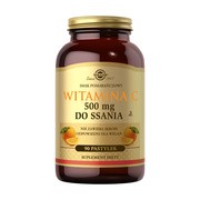 alt Solgar Witamina C, 500 mg, pastylki do ssania o naturalnym smaku pomarańczy, 90 szt.