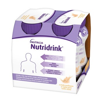Zestaw 2x Nutridrink, smak waniliowy, płyn, 4 x 125 ml + INTENO Soft Care, chusteczki pielęgnacyjne, 10 szt.