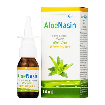 AloeNasin A+E, spray do nosa z aloesem i witaminami A+E, 10 ml