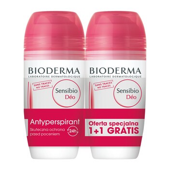 Zestaw Promocyjny Bioderma Sensibio Deo Anti-Transpirant, delikatny antyperspirant, skóra wrażliwa, 50 ml x 2 opakowania