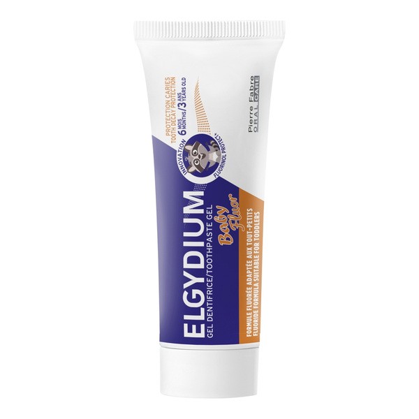 Elgydium Elgydium Baby Fluor, żelowa pasta do zębów przeciw próchnicy dla dzieci od 6. miesiąca życia, 30 ml — Inhaltsstoffe und Bewertung