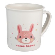 Canpol Babies, kubek plastikowy z uchem dla dziecka Cute Animals, 170 ml, różowy, 1 szt. https://azcdn.doz.pl/image/d/product/b9224313-scale-180x180.png