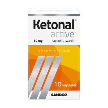 Ketonal Active, 50 mg, kapsułki twarde, 10 szt.