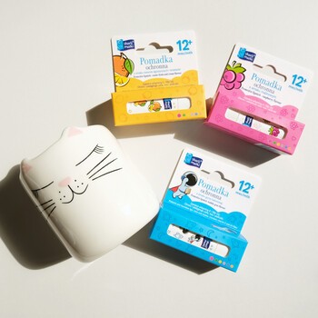 Skarb Matki, pomadka ochronna dla dzieci do ust, policzków i noska, smak gumy balonowej, 6,5 g