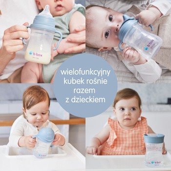 B.box, Zestaw Kubek 4w1 Ocean, 240 ml, 1 szt.