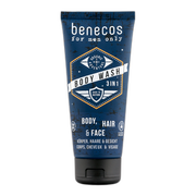 Benecos For Men Only, żel 3w1 do mycia ciała, twarzy i włosów, 200 ml