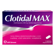 Clotidal MAX, 500 mg, tabletki dopochwowe, 1 szt.