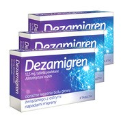 Zestaw 3x Dezamigren, 12,5 mg, tabletki powlekane, 2 szt.        