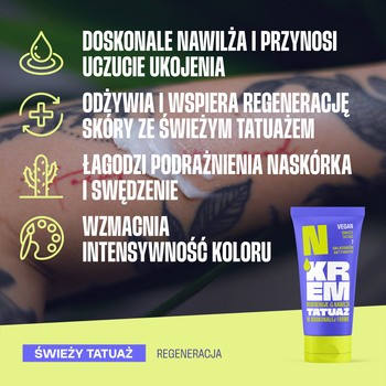 Neba, krem do pielęgnacji świeżego tatuażu, 50 ml
