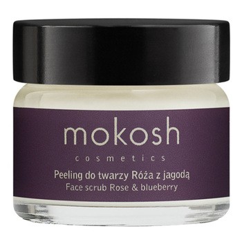 Mokosh, aktywny peeling do twarzy, róża z jagodą, 15 ml