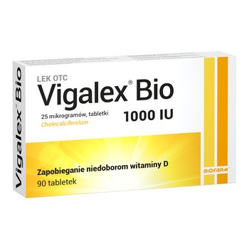 Vigalex Bio, 1000 IU, tabletki, 90 szt.