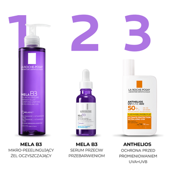 La Roche-Posay Mela B3, mikro-peelingujący żel oczyszczający przeciw przebarwieniom, 200 ml