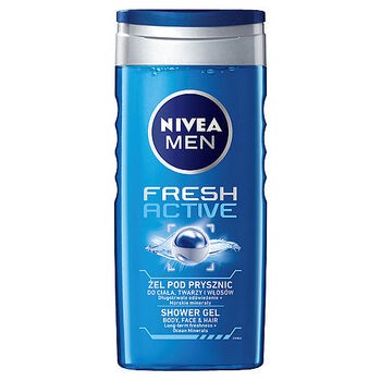 Nivea Men Fresh Active, żel pod prysznic, 250 ml