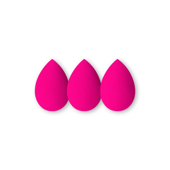 Ibra Makeup Blender Sponge, gąbeczki do makijażu, różowe, 3 szt.