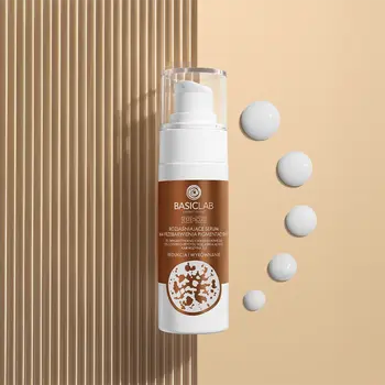 BasicLab Esteticus, serum rozjaśniające na przebarwienia pigmentacyjne na noc, 30 ml