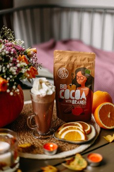 Diet-Food, Bio kakao o smaku pomarańczowym, 200 g