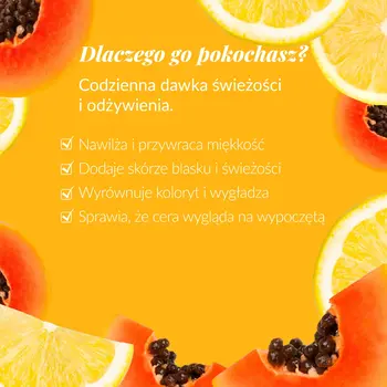 Orientana Hello Papaja, krem energetyzujący do twarzy na dzień, 40 ml
