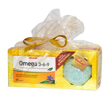 Omega 3-6-9, kapsułki, 60 szt, (Walmark) + kula do kąpieli GRATIS