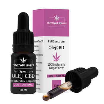 Pozytywne Konopie, olejek konopny CBD 20%, 10 ml