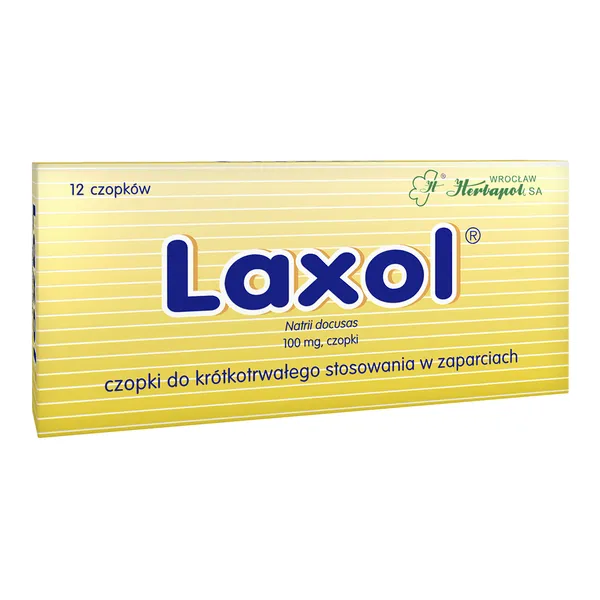 Laxol 100 mg 12 czopków [HERBAPOL]