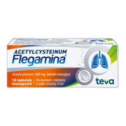 Acetylcysteinum Flegamina, 600 mg, tabletki musujące, 10 szt.