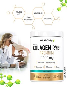 Essensey Kolagen Rybi Premium 10 000 mg, proszek, smak neutralny, 306 g