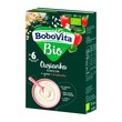 BoboVita Bio, bezmleczna owsianka z ryżem i truskawką, 200 g