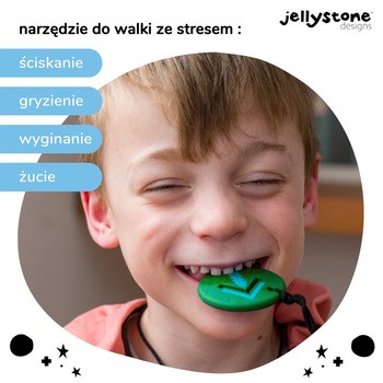 Jellystone Designs, wisiorek antystresowy Strzałka, zielony, 1 szt.